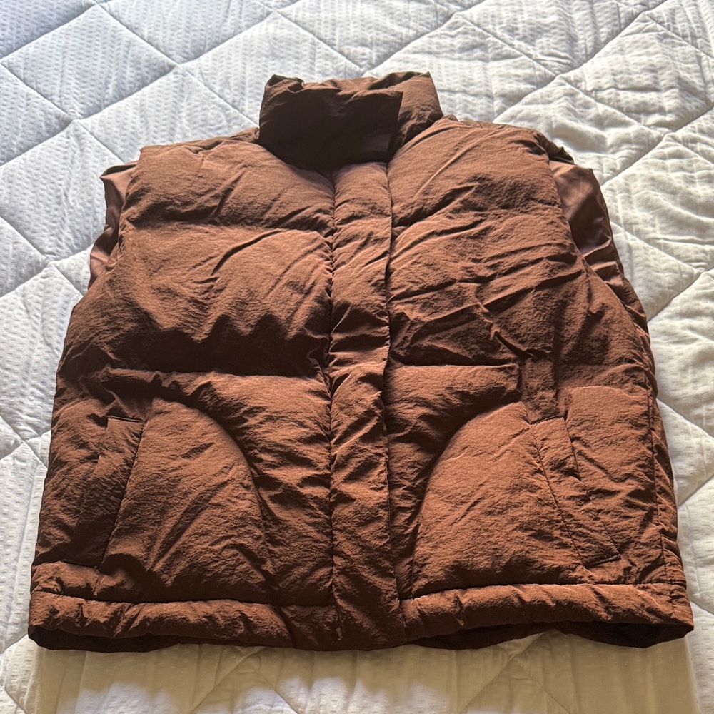Brown Puffer Vest